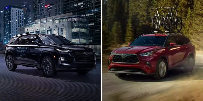 2022 Chevrolet Traverse Vs 2022 Toyota Highlander