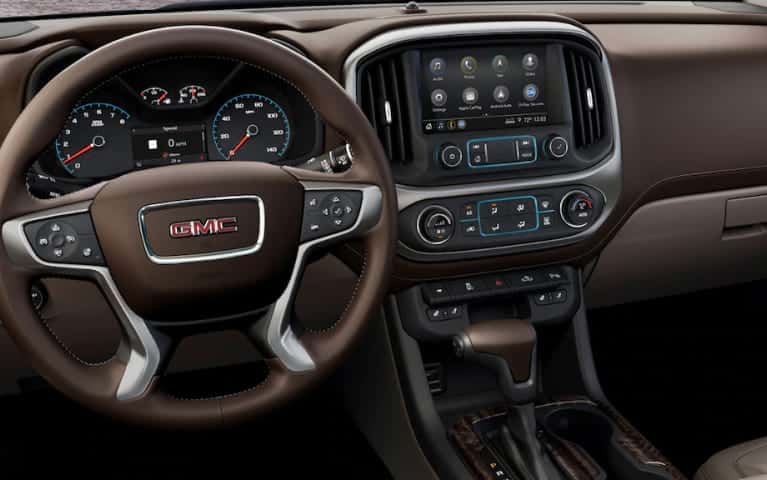 A shot of a GMC dashboard