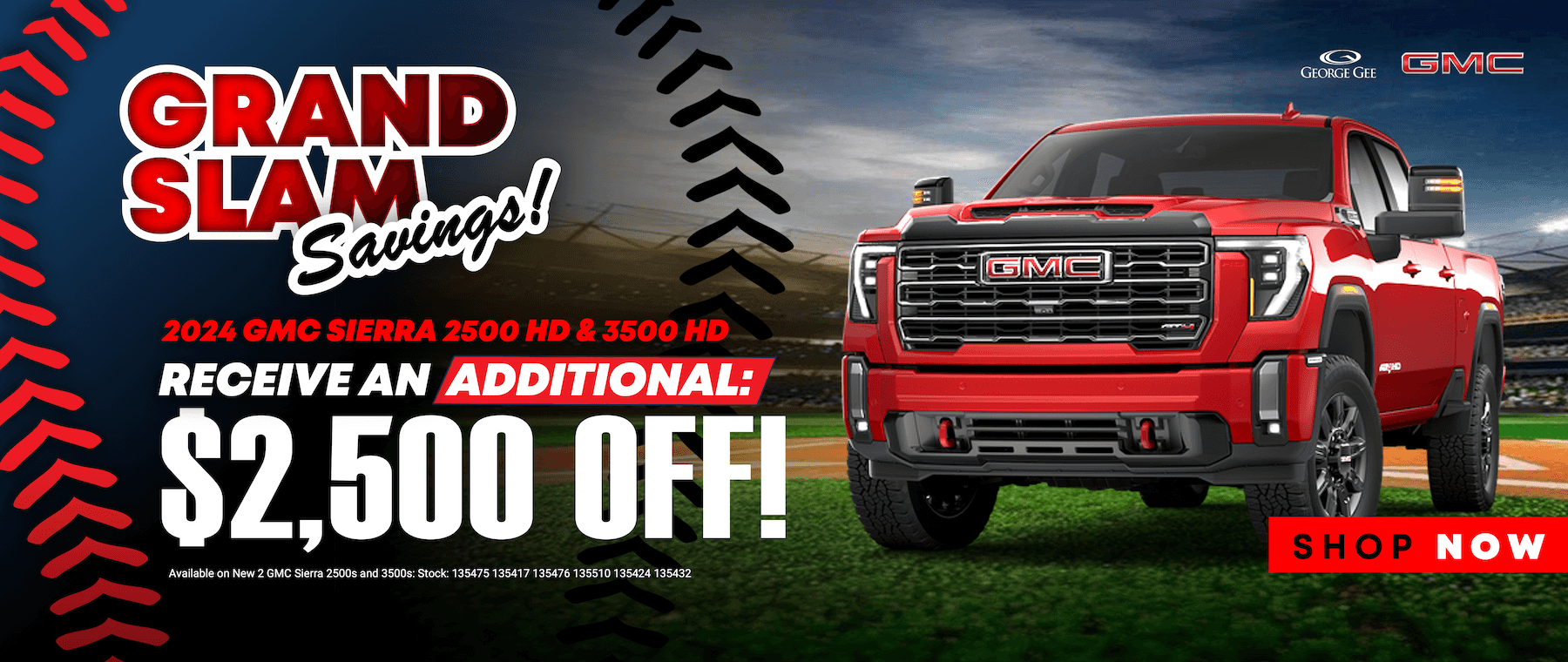 2024 GMC Sierra 2500 HD & 3500 HD $2,500 off