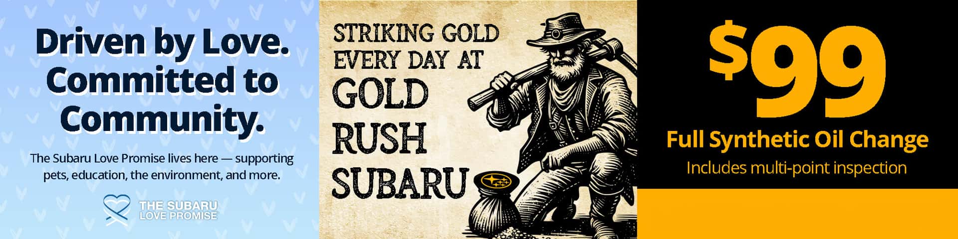 Gold Rush Subaru