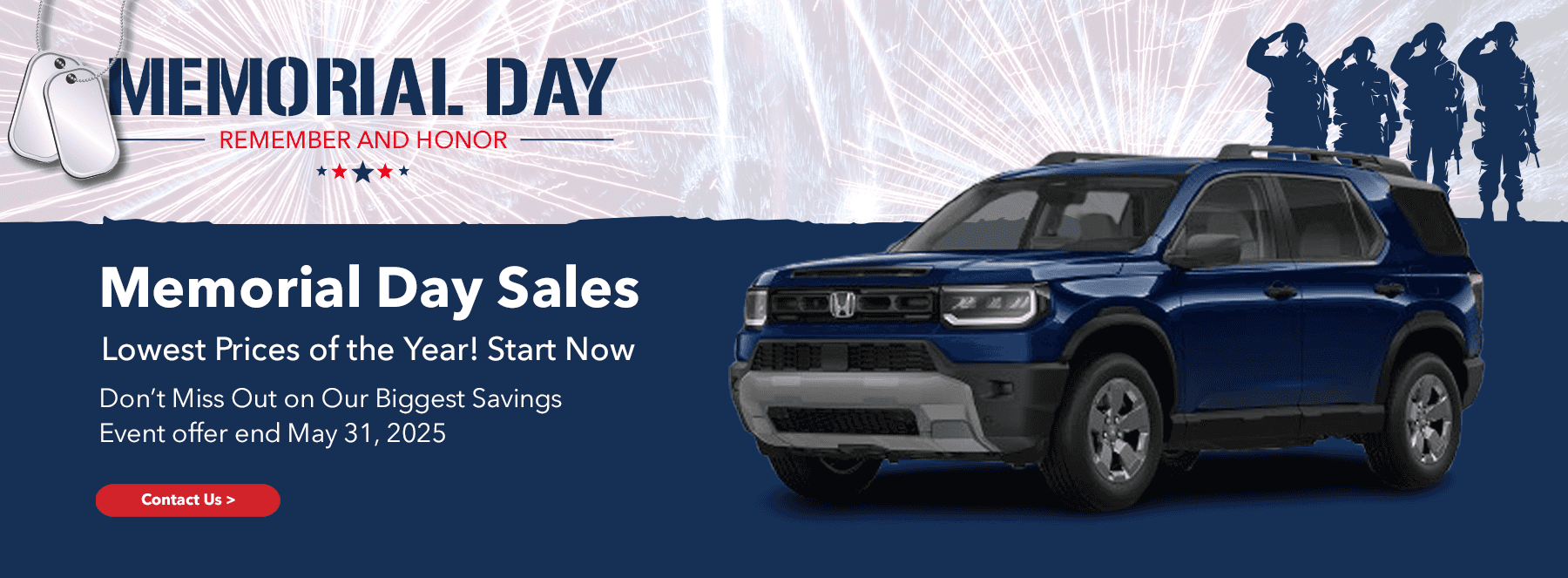 Memorial Day Sales – Lowest Prices of the Year! Start Now