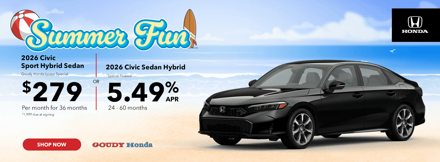 2026 Civic Sport Hybrid Sedan