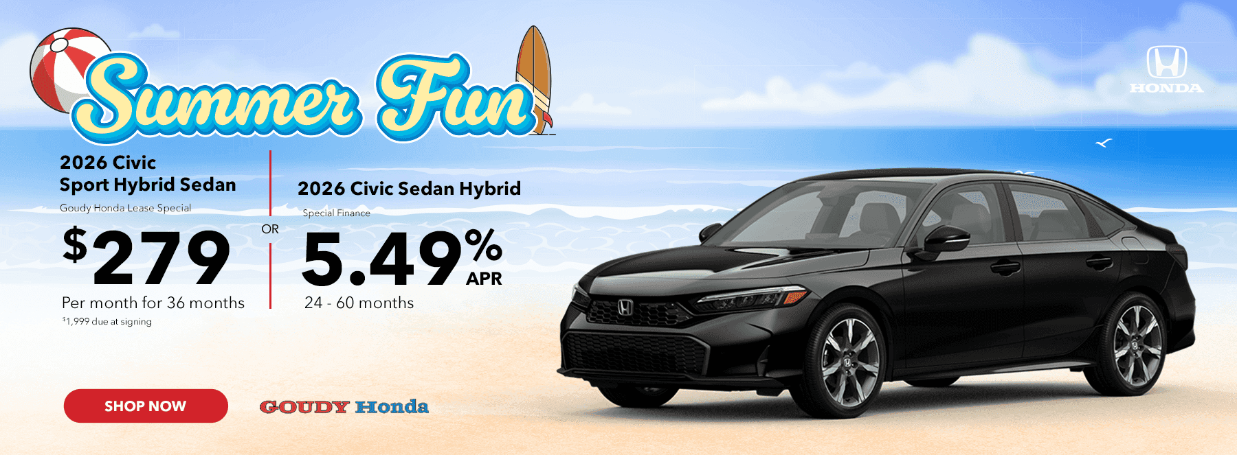2026 Civic Sport Hybrid Sedan