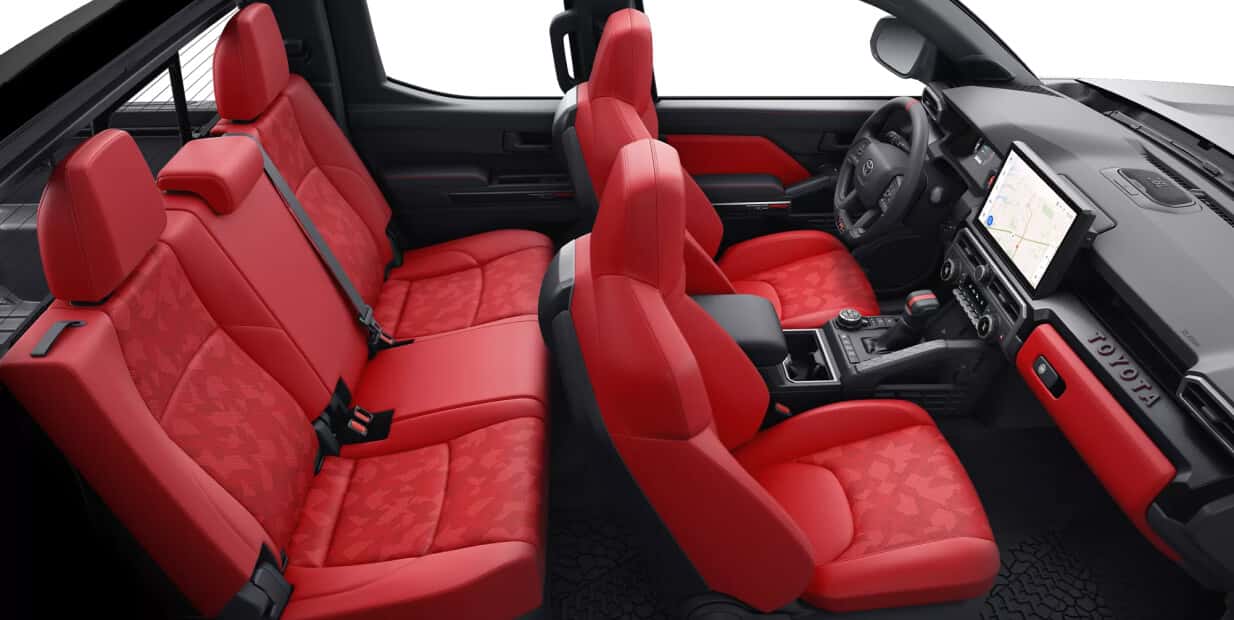 2025 Toyota Tacoma Cockpit Red Interior