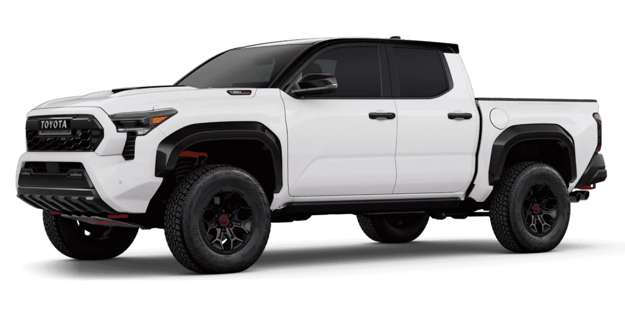 2025 Toyota Tacoma Ice Cap with Black Roof Exterior