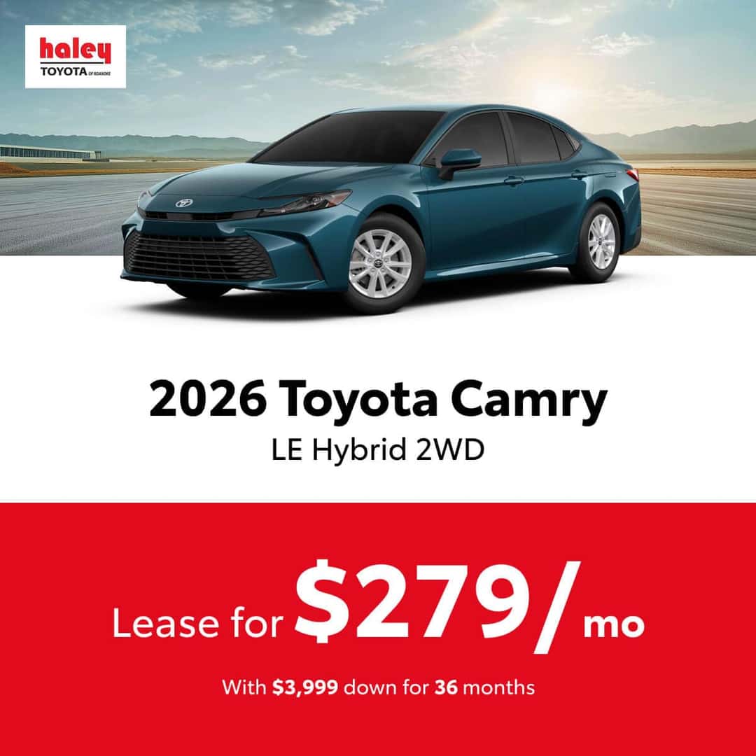 Lease A Toyota Camry: Just $279/Month For 36 Months