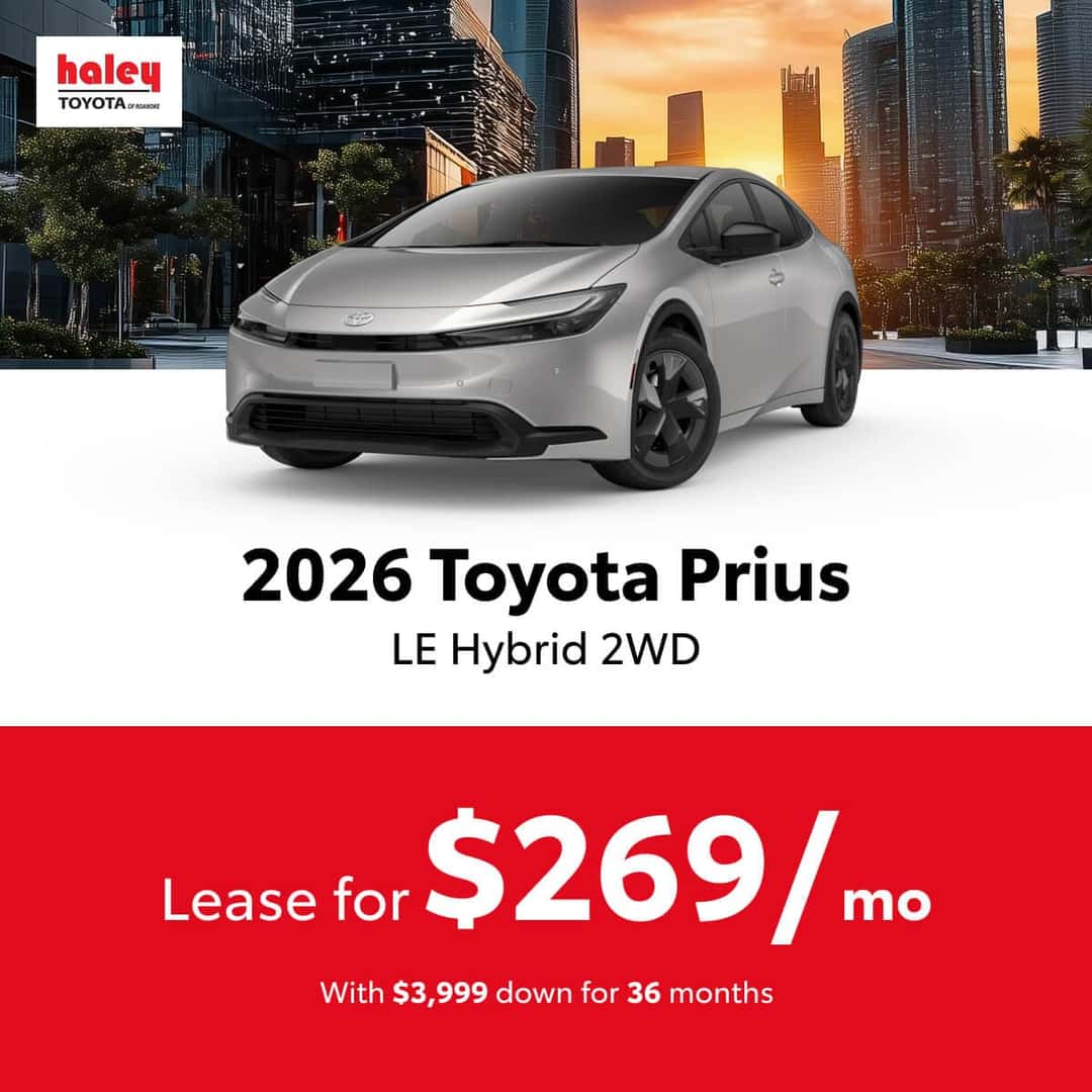 2026 Toyota Prius Lease $269 per month for 36 months