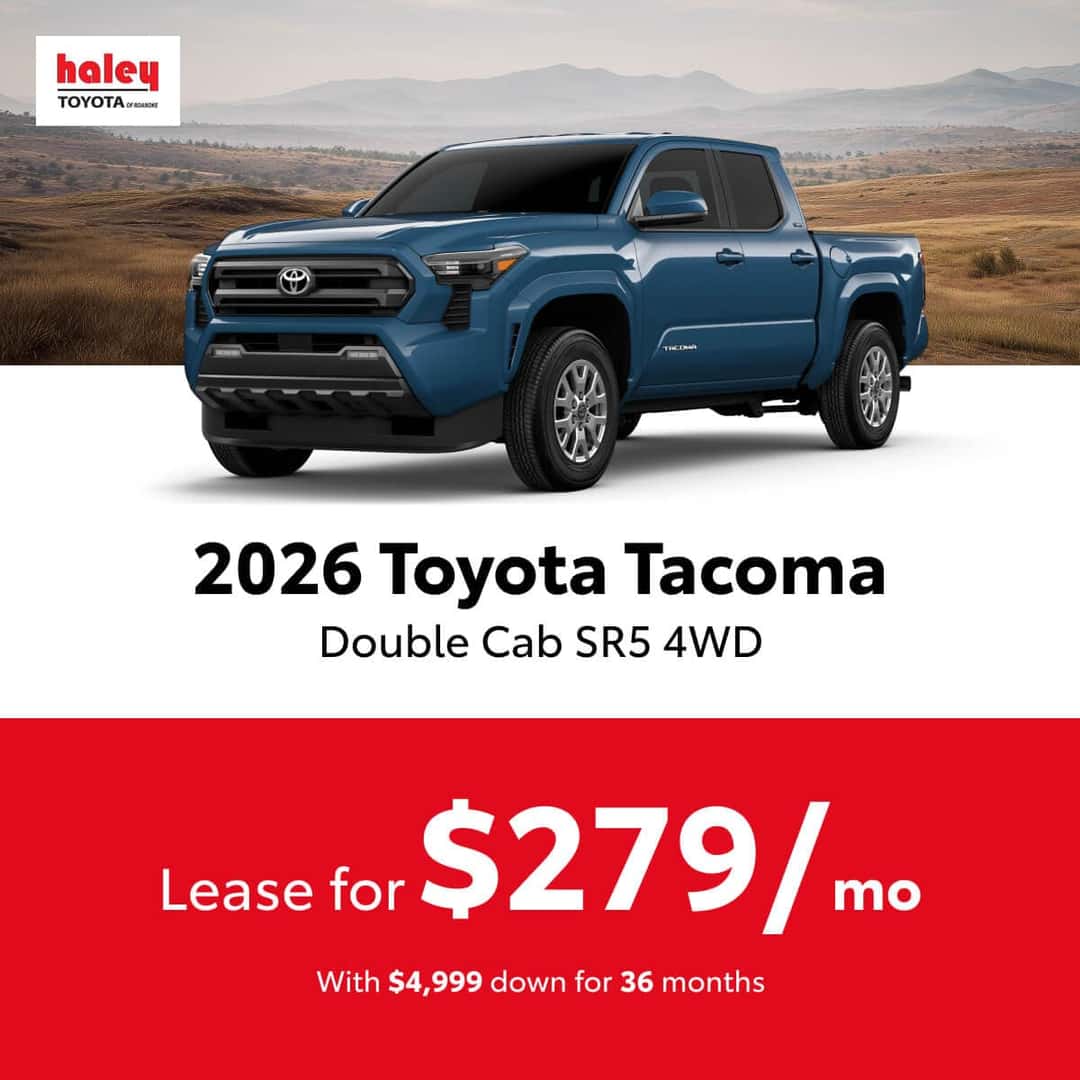 2026 Toyota Tacoma Lease $279 per month for 36 months
