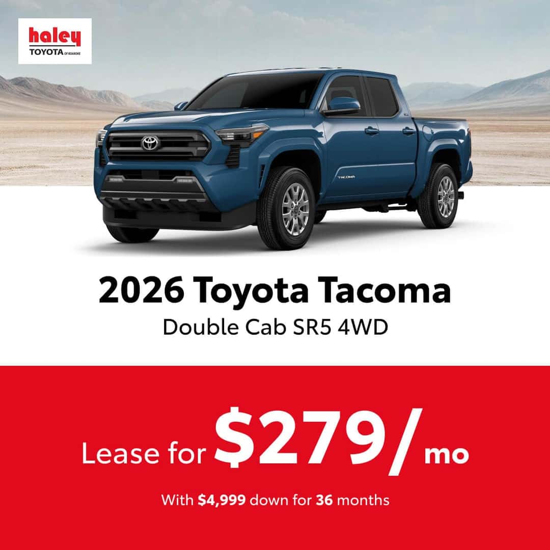 2026 Toyota Tacoma Lease $279 per month for 36 months