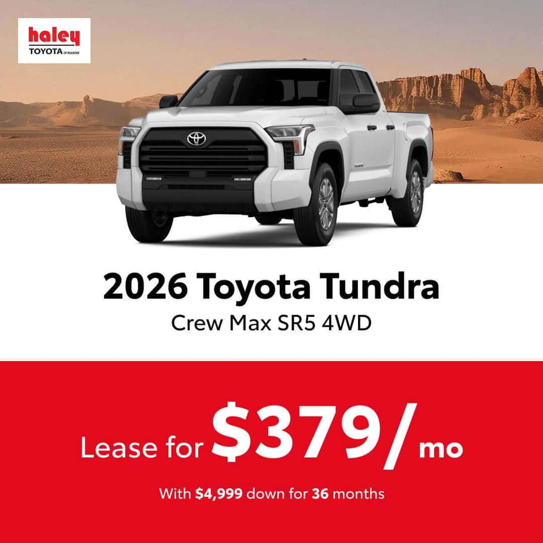 2026 Toyota Tundra Lease $379 per month for 36 months