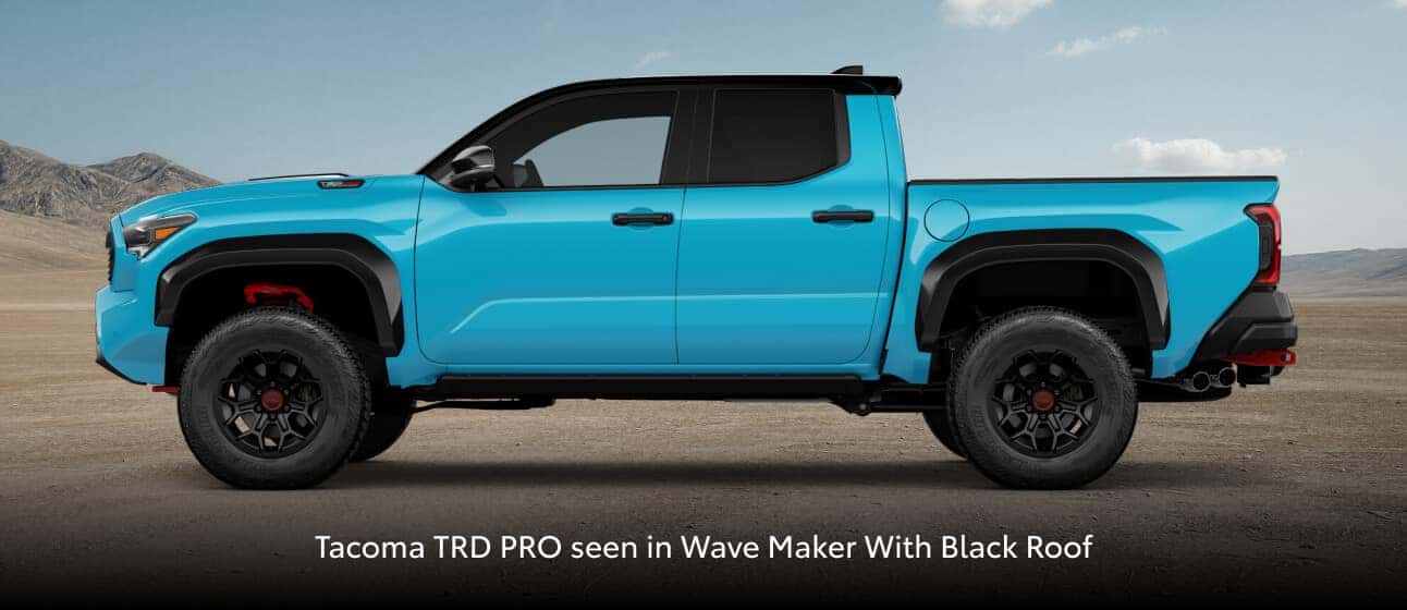2026 Toyota Tacoma Exterior Colors: Wave Maker With Black Roof