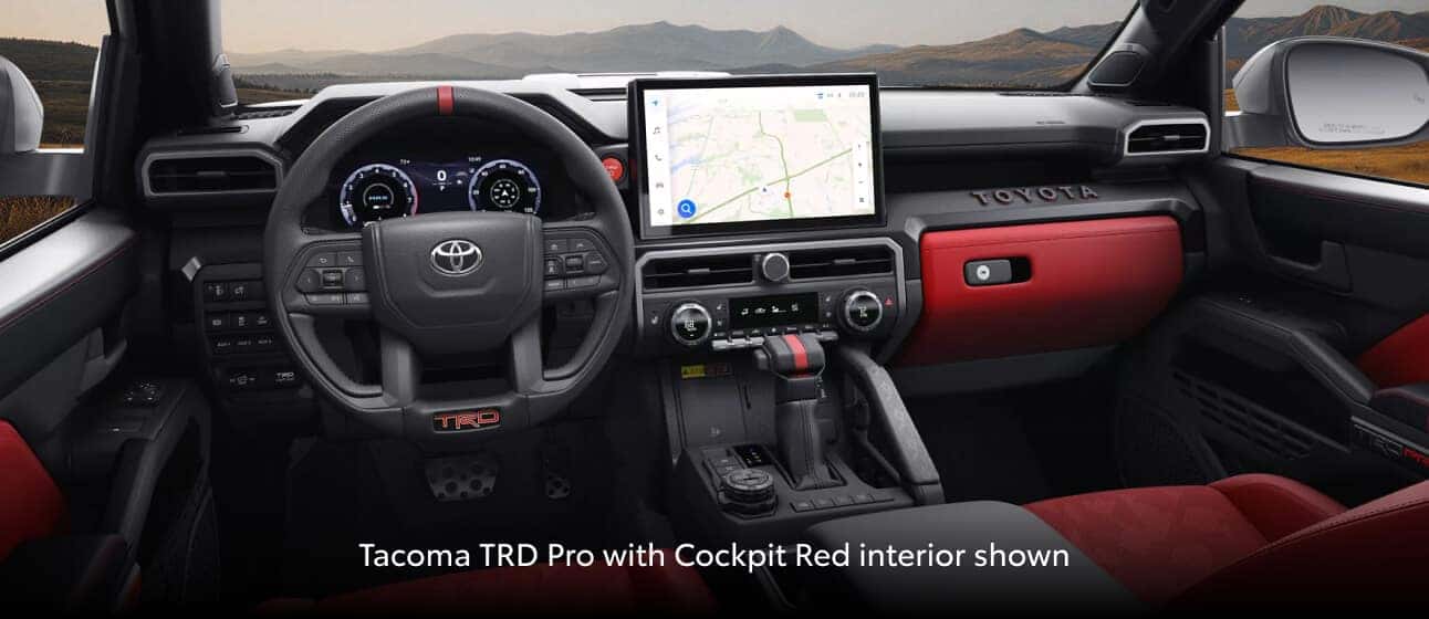 2026 Toyota Tacoma Interior Colors: Cockpit Red