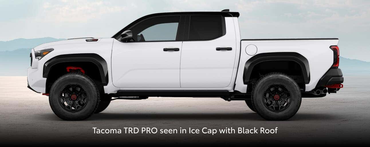 2026 Toyota Tacoma Exterior Colors: Ice Cap With Black Roof