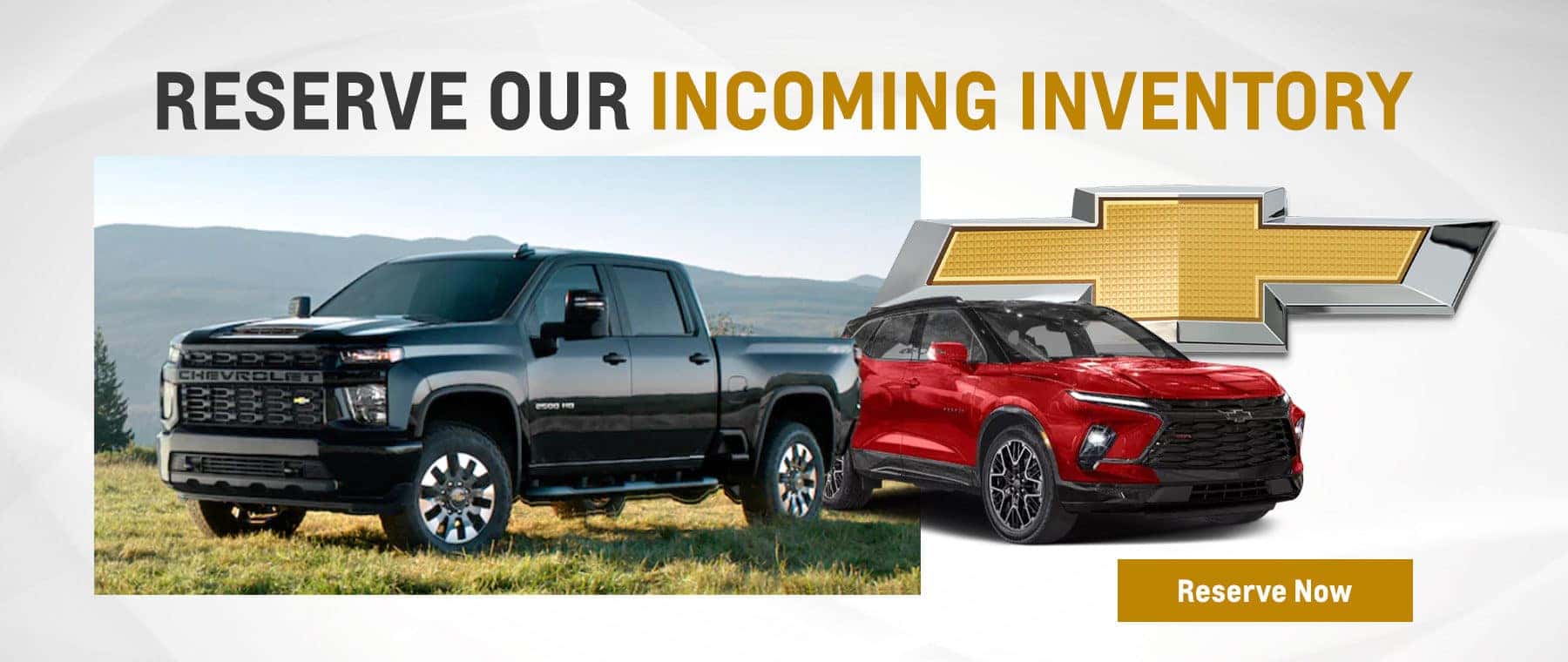 Reserve our Incoming Inventory