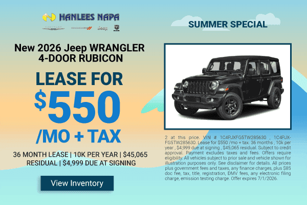 NEW 2026 JEEP WRANGLER 4-DOOR RUBICON
