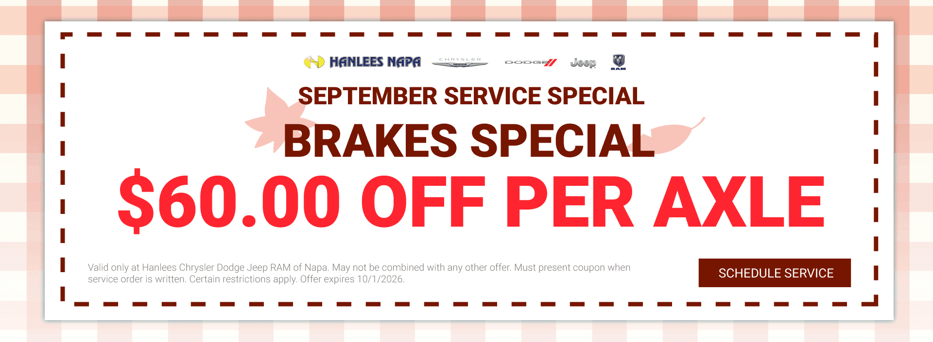 Brakes Special