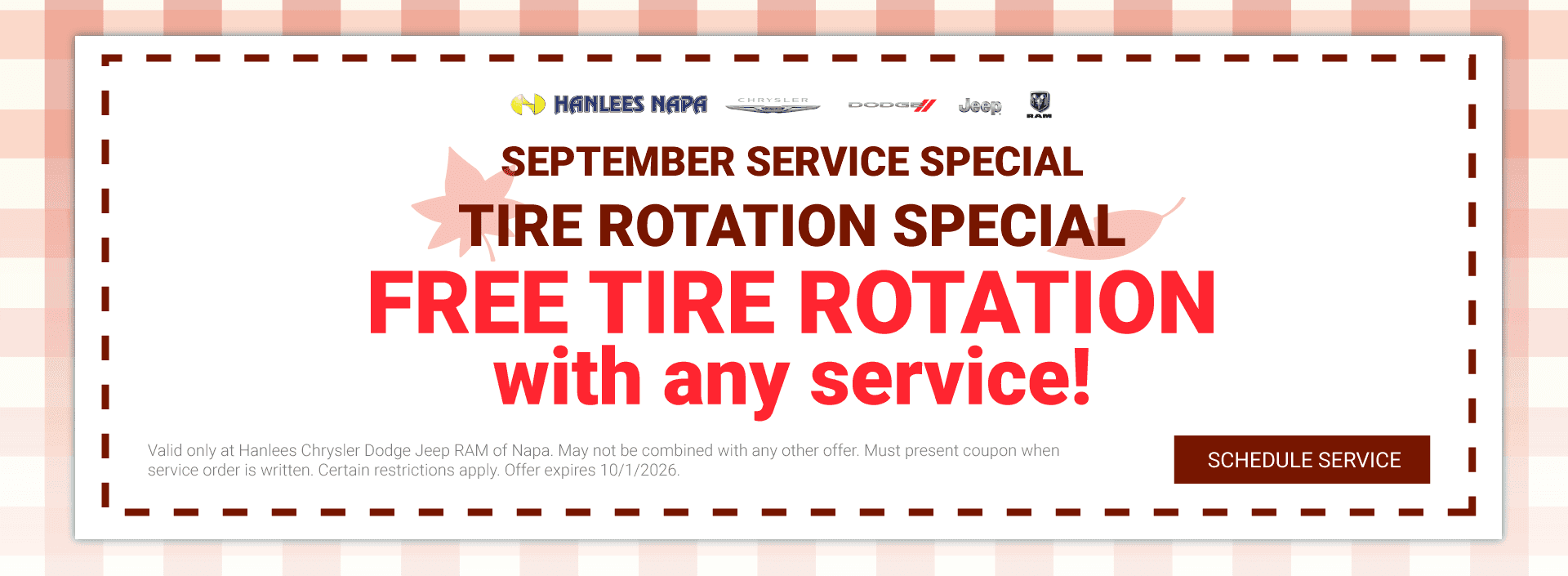 Tire Rotation Special