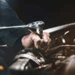 nissan service by a service technician