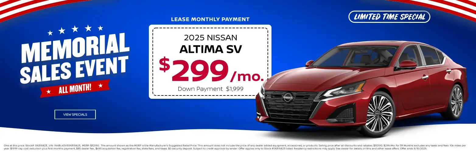 2025 Nissan Altiima special