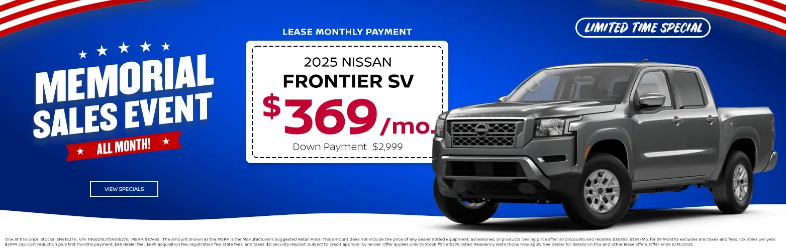 2025 Nissan Frontier special