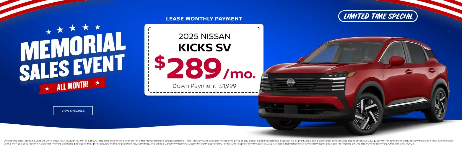 2025 Nissan Kicks special
