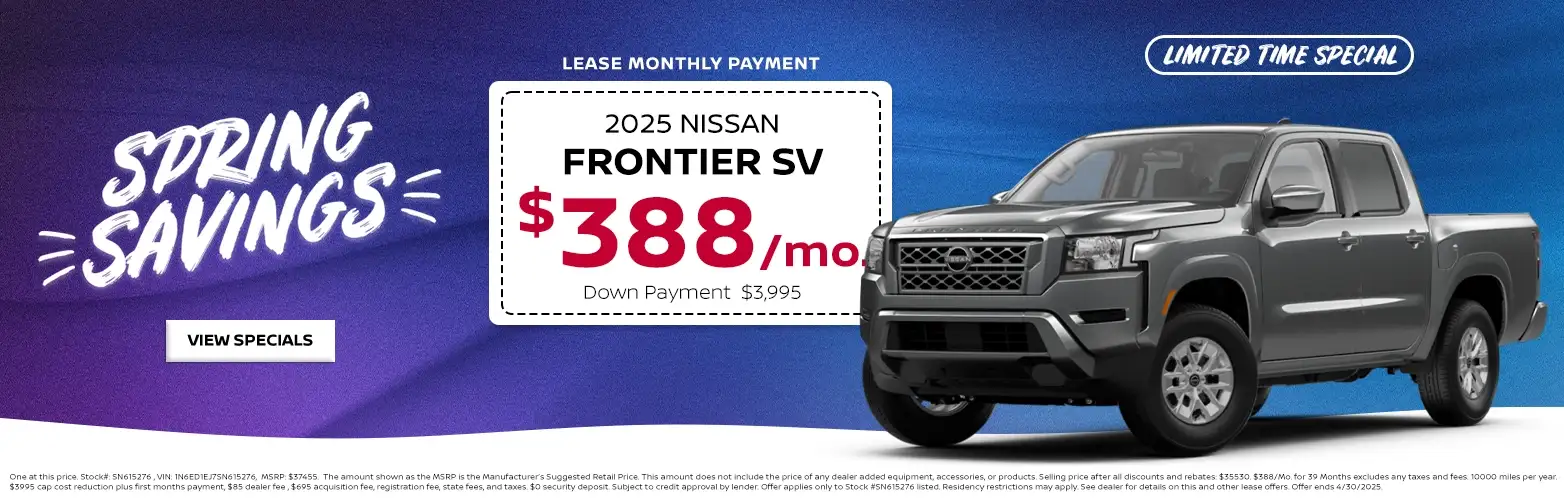 2025 Nissan Frontier special