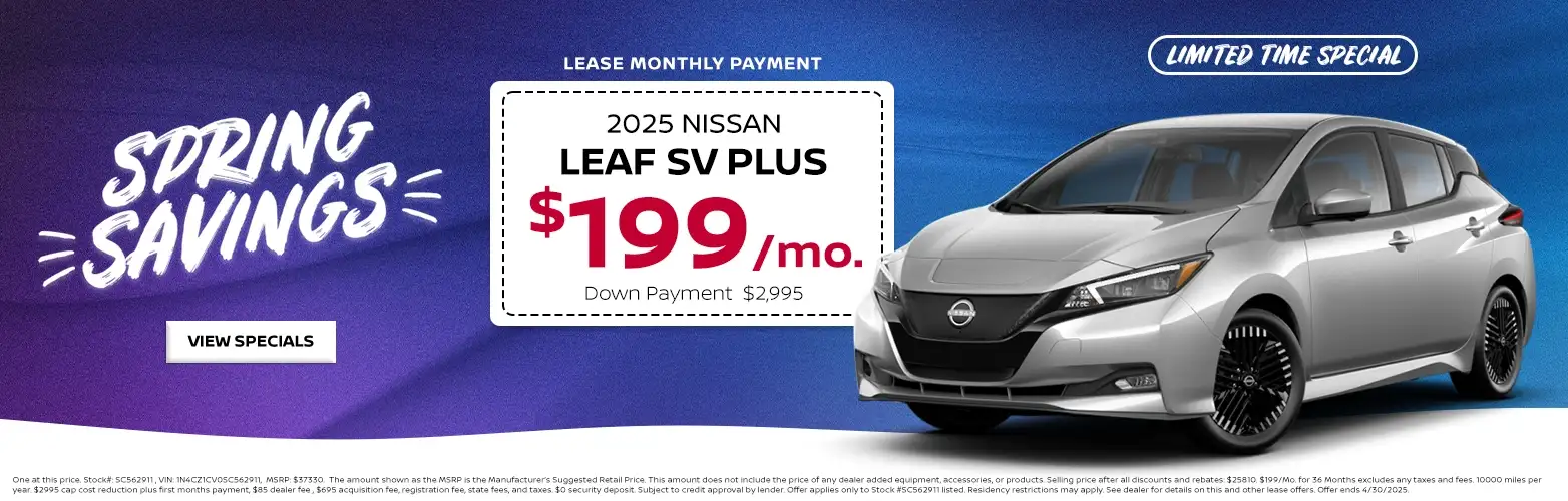 2025 Nissan Leaf special