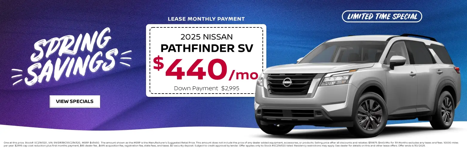 2025 Nissan Pathfinder special