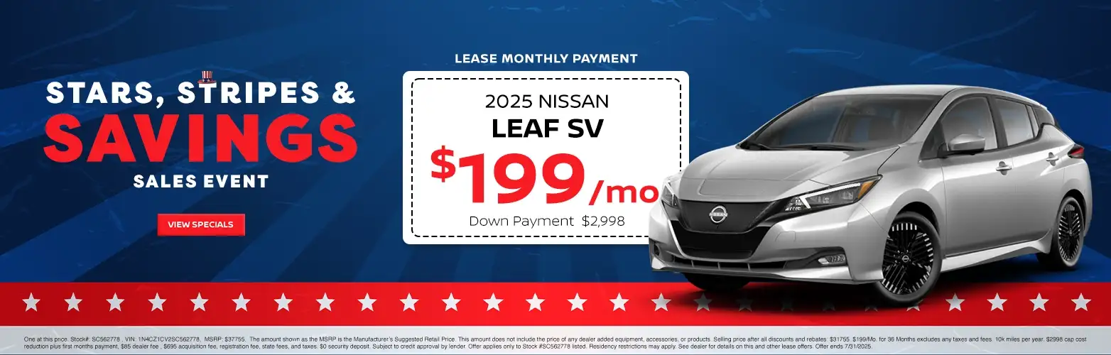 2025 Nissan Leaf special