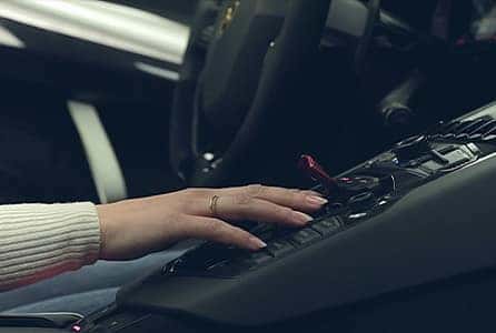 The control panel of a 2022 Lamborghini Aventador SVJ