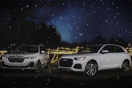 A BMW and an Audi next to each other