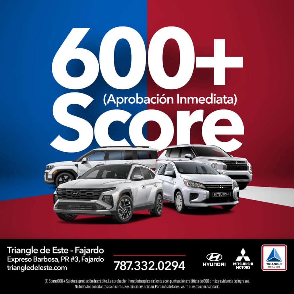 Aprobación Inmediata con 600+ Score