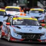 Hyundai Elantra N racing at Watkins Glen IMSA Michelin Pilot Challenge