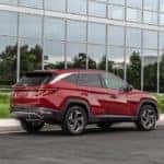 2022 Hyundai Tucson Limited red rear 3/4