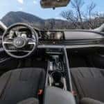 2021 Hyundai Elantra interior dashboard black