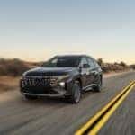 2022 Hyundai Tucson N Line gray desert road