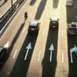 vehicles driving on a road