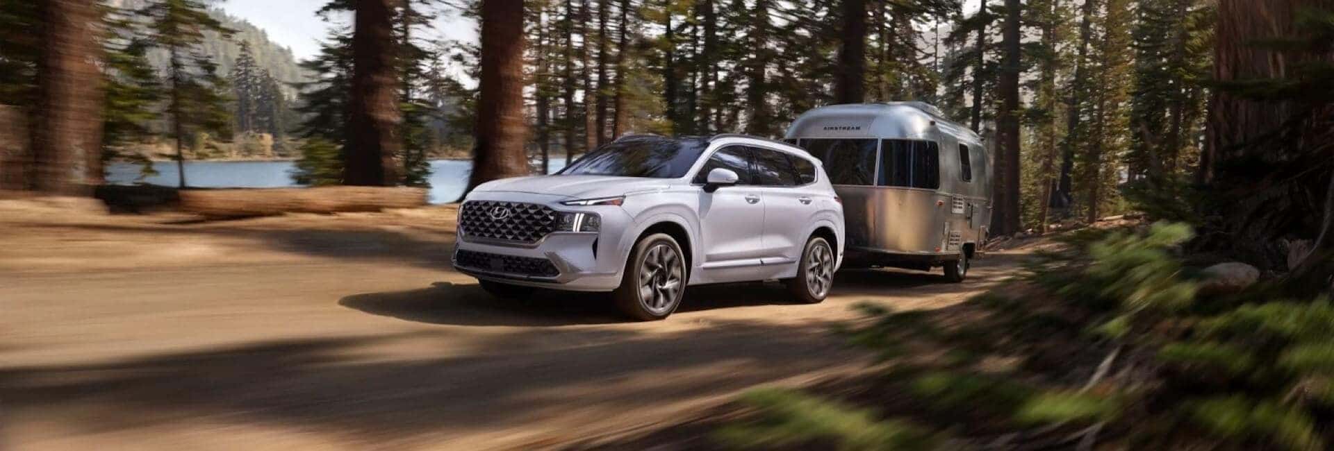 2023 Hyundai Santa Fe Compact SUV In Quartz White