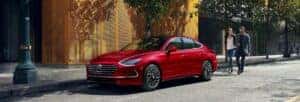 2023 Hyundai Sonata Hybrid Sedan In Red