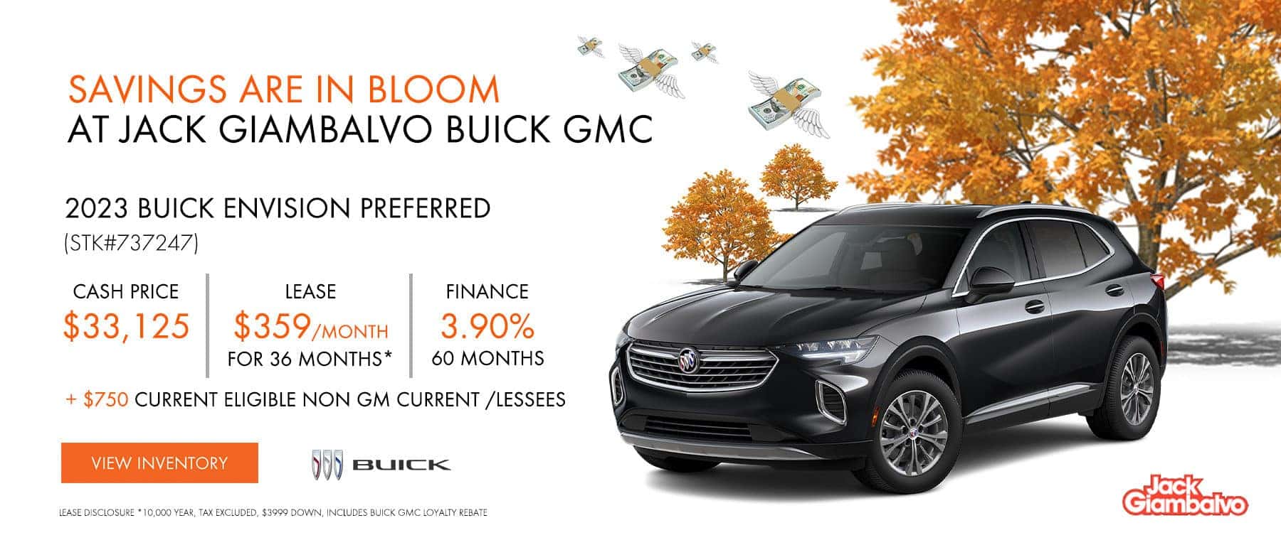 Cash Price: $33125 Lease: $359/month for 36 months* Finance: 3.90% 60 Months Plus $750 Current Eligible Non GM Current /Lessees