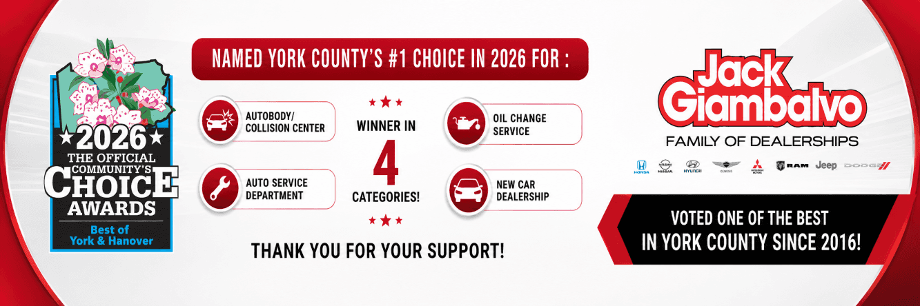 A banner showing Jack Giambalvo's victories at the 2026 York County Community Choice Awards.