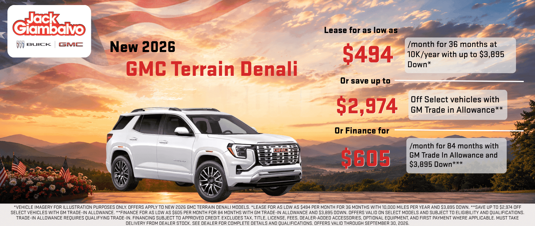 Sept 2026 Terrain Denali