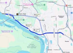 Map to Jack Schmitt Chevrolet from Alton