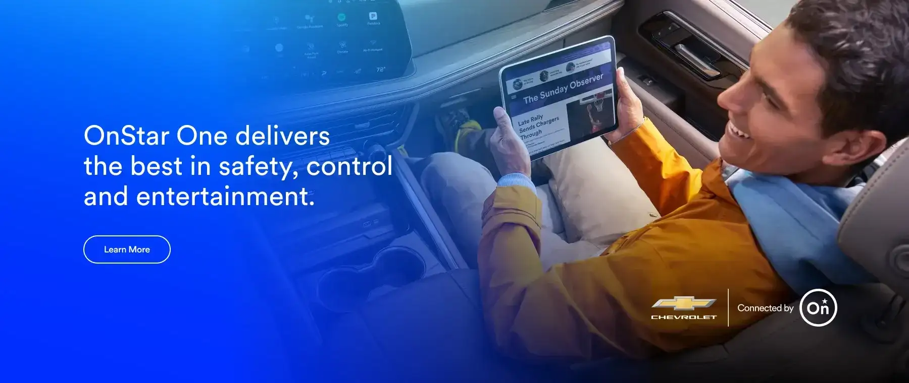 OnStar One delivers the best in safety, control and entertainment