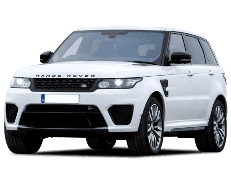 White Land Rover suv