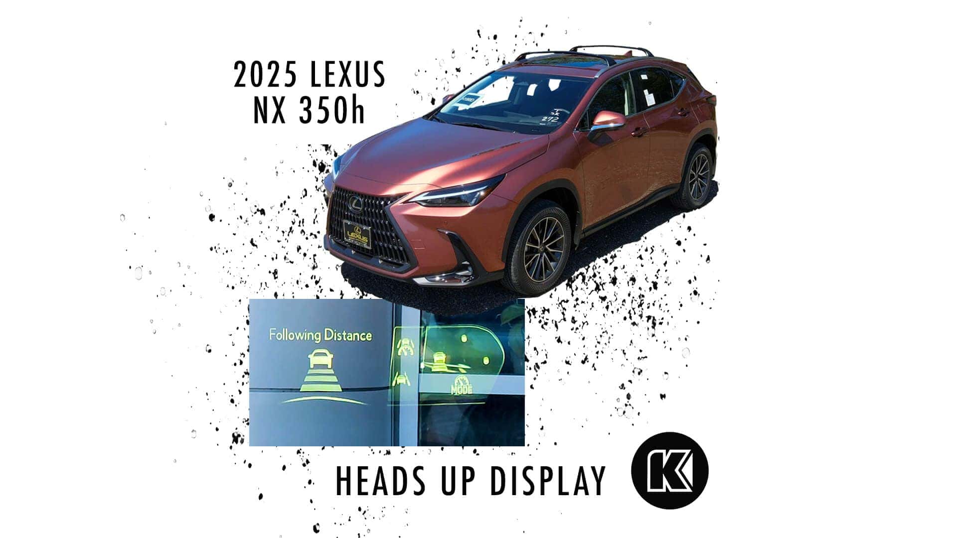 The HeadUp Display in the 2025 Lexus NX 350h Kendall Lexus of Eugene