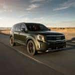 2022 Kia Telluride SX green highway