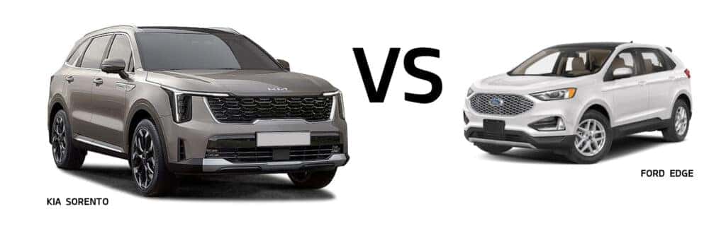 Comparing the 2024 Kia Sorento to the 2024 Ford Edge