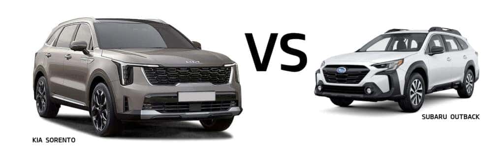 Comparing the 2024 Kia Sorento to the 2024 Subaru Outback