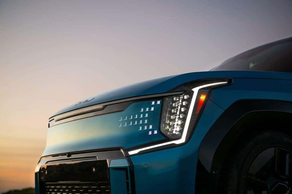 Kia EV9 Front Grille Detail View